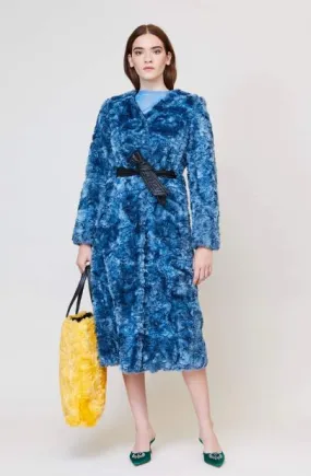 Victoire Coat in Sea Blue