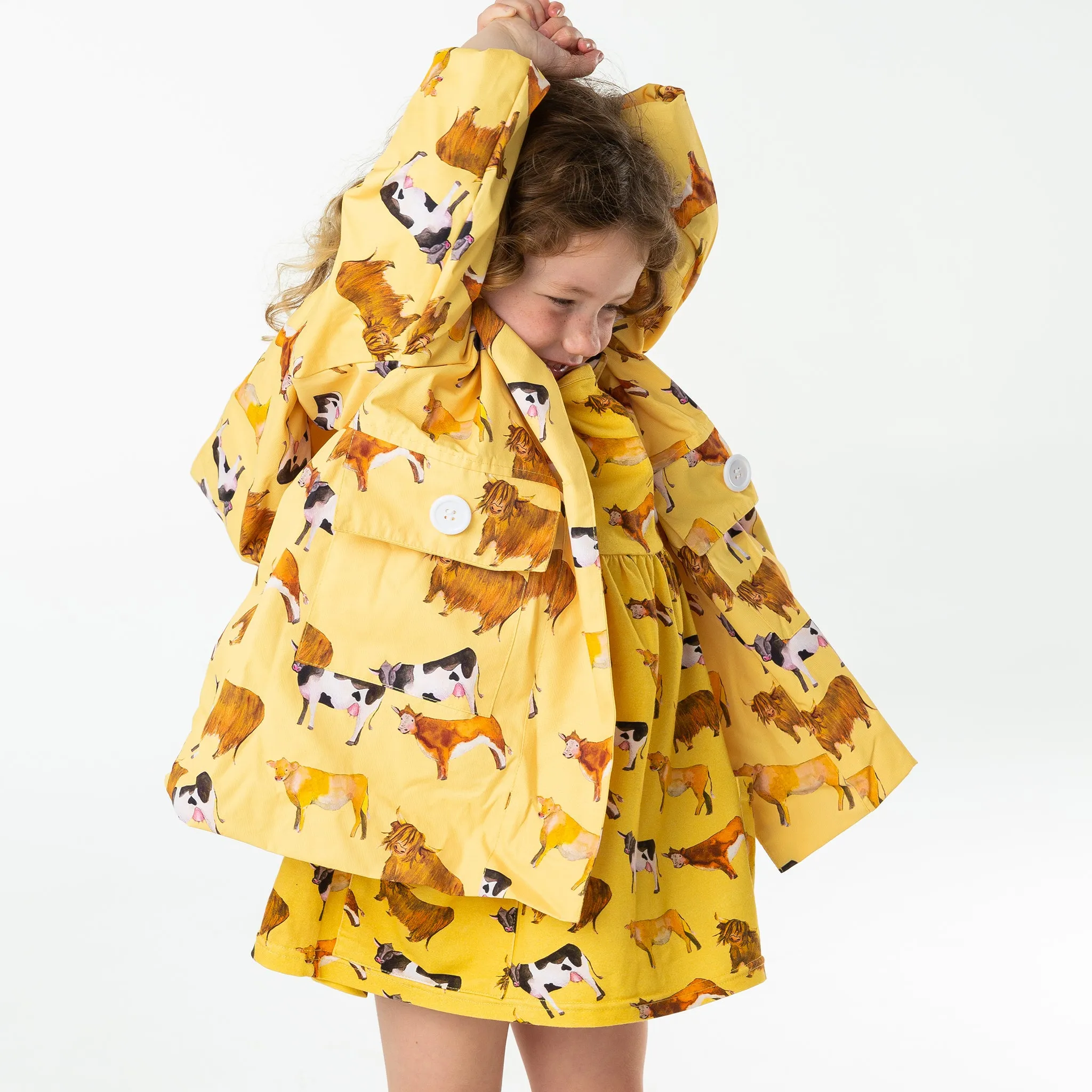 Vintage Cows Raincoat