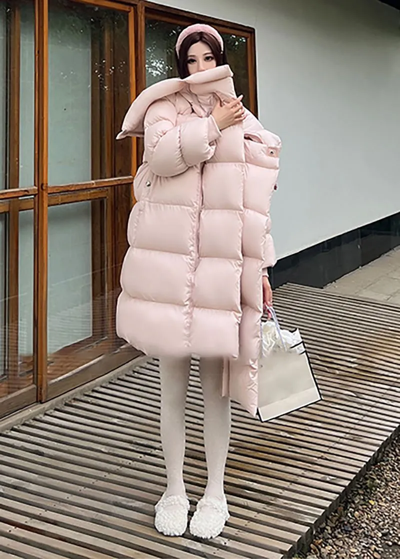 Winter Oversize Hooded Long Down Puffy Coat