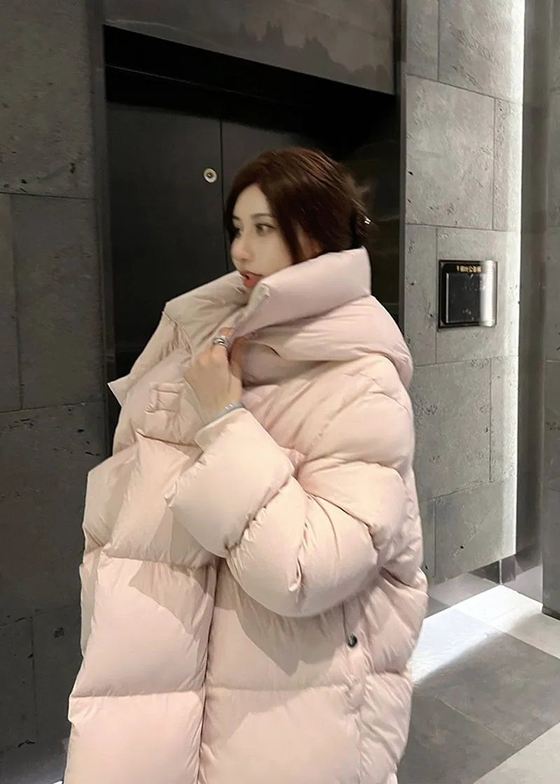 Winter Oversize Hooded Long Down Puffy Coat