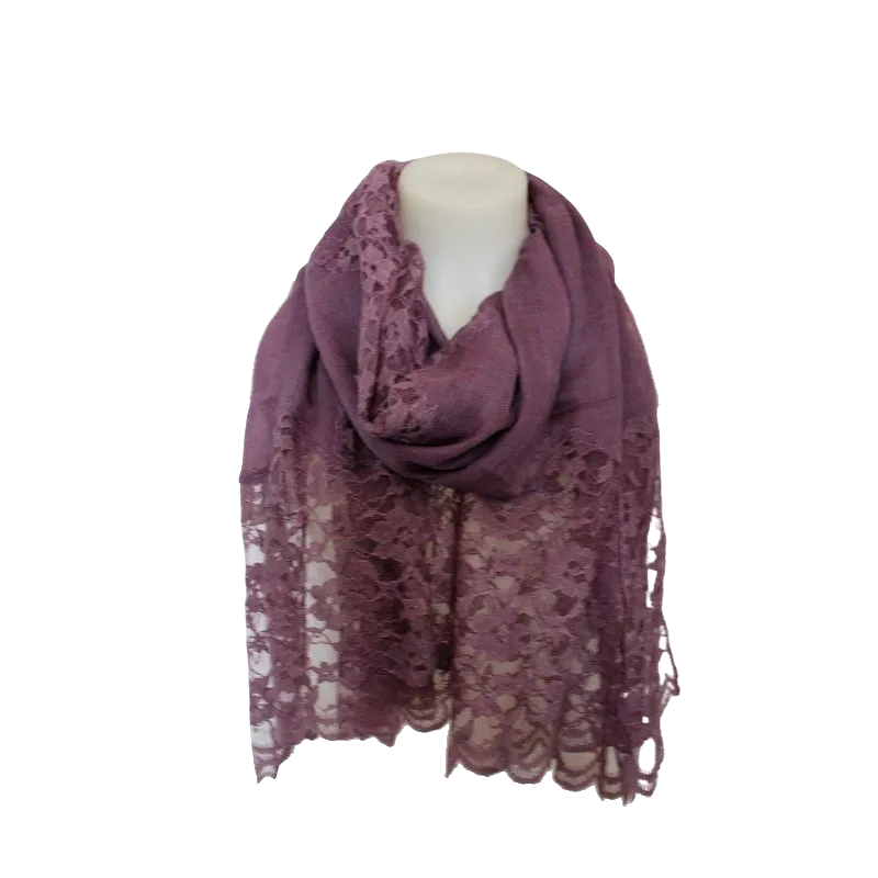 Womens Lace Wool Scarf