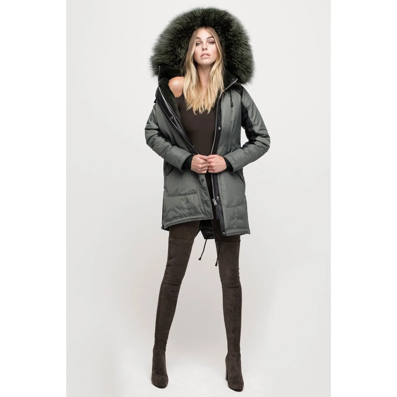 Women's Nicole Benisti Chelsea Coat - Military/Army