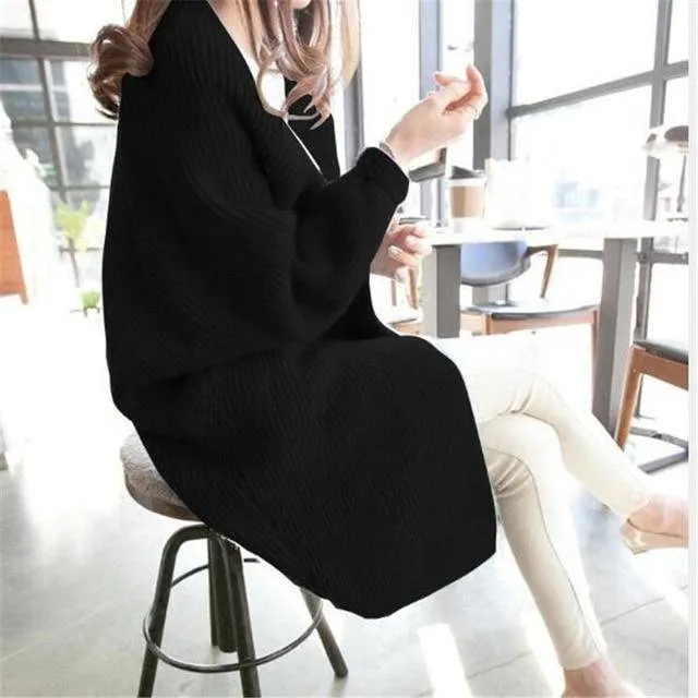 Women's Sweaters Casual Loose Cardigans Single Breasted Puff Hooded Coat